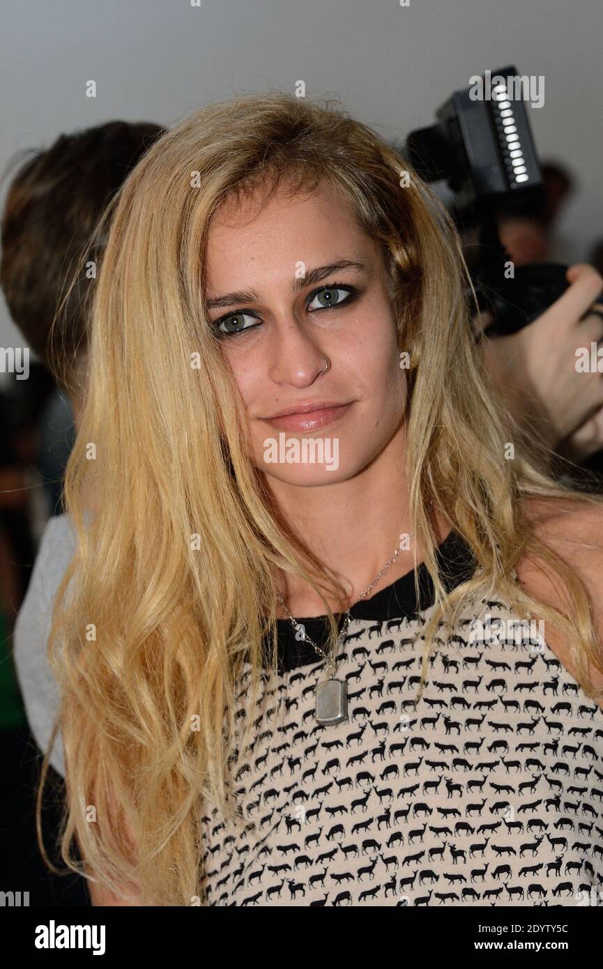 Alice Dellal attending Anthony Vaccarello's Spring-Summer 2014 Ready-To ...