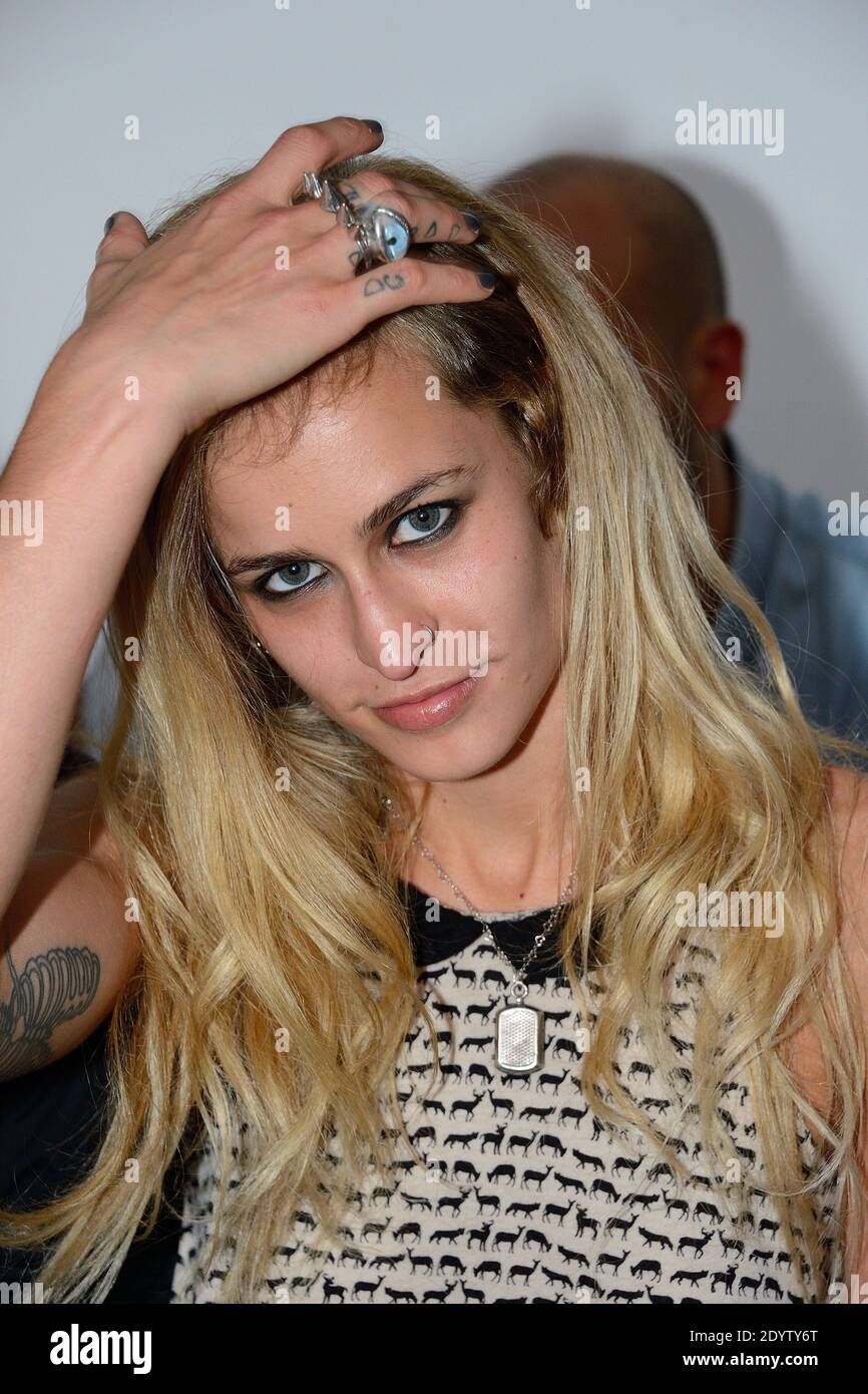 Alice Dellal attending Anthony Vaccarello's Spring-Summer 2014 Ready-To ...