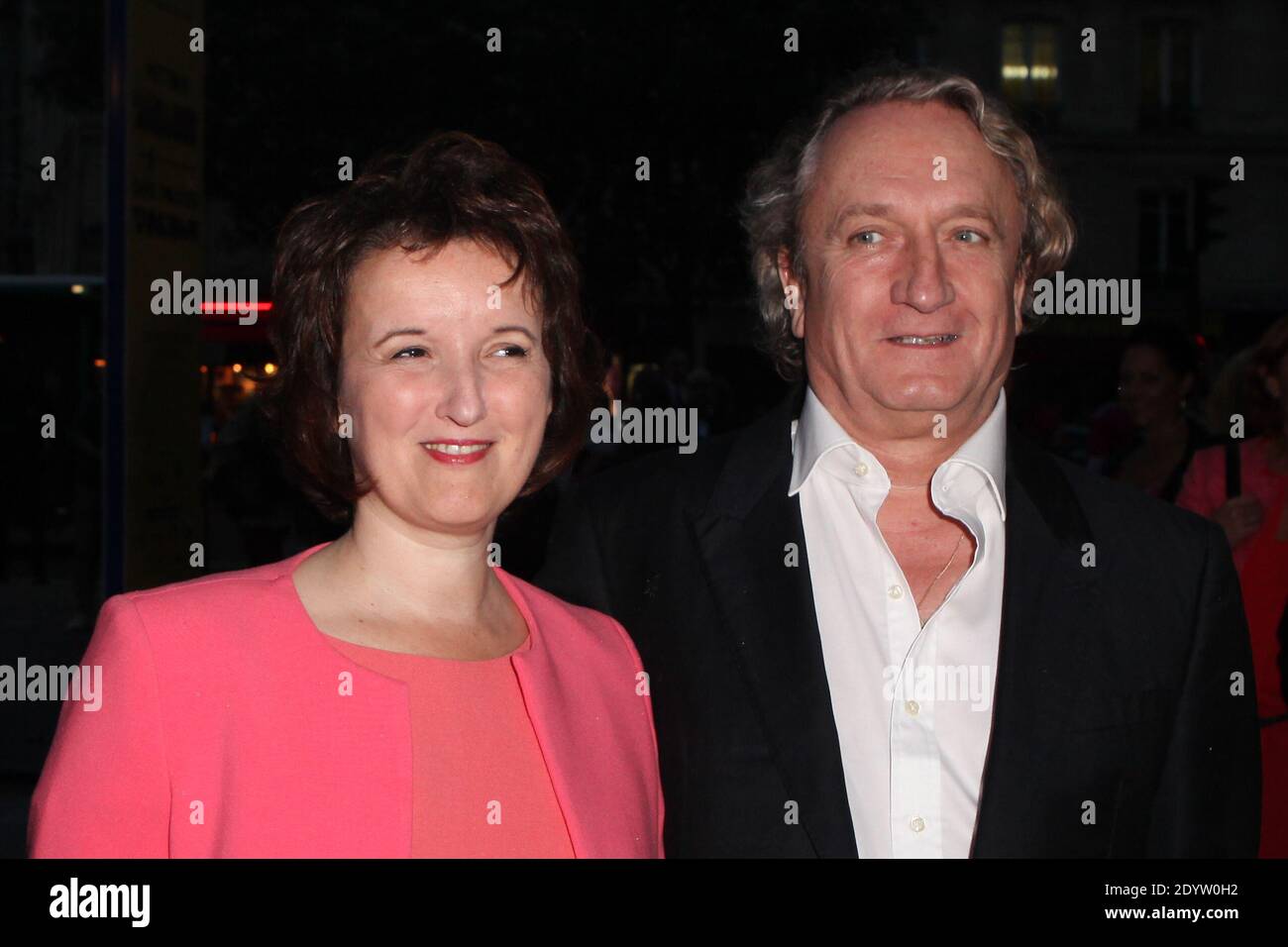 Anne Roumanoff and her husband arriving at the IFRAD charity Gala dinner held at the Cirque d'Hiver in Paris, France on September 25, 2013. Photo by Audrey Poree/ABACAPRESS.COM Stock Photo