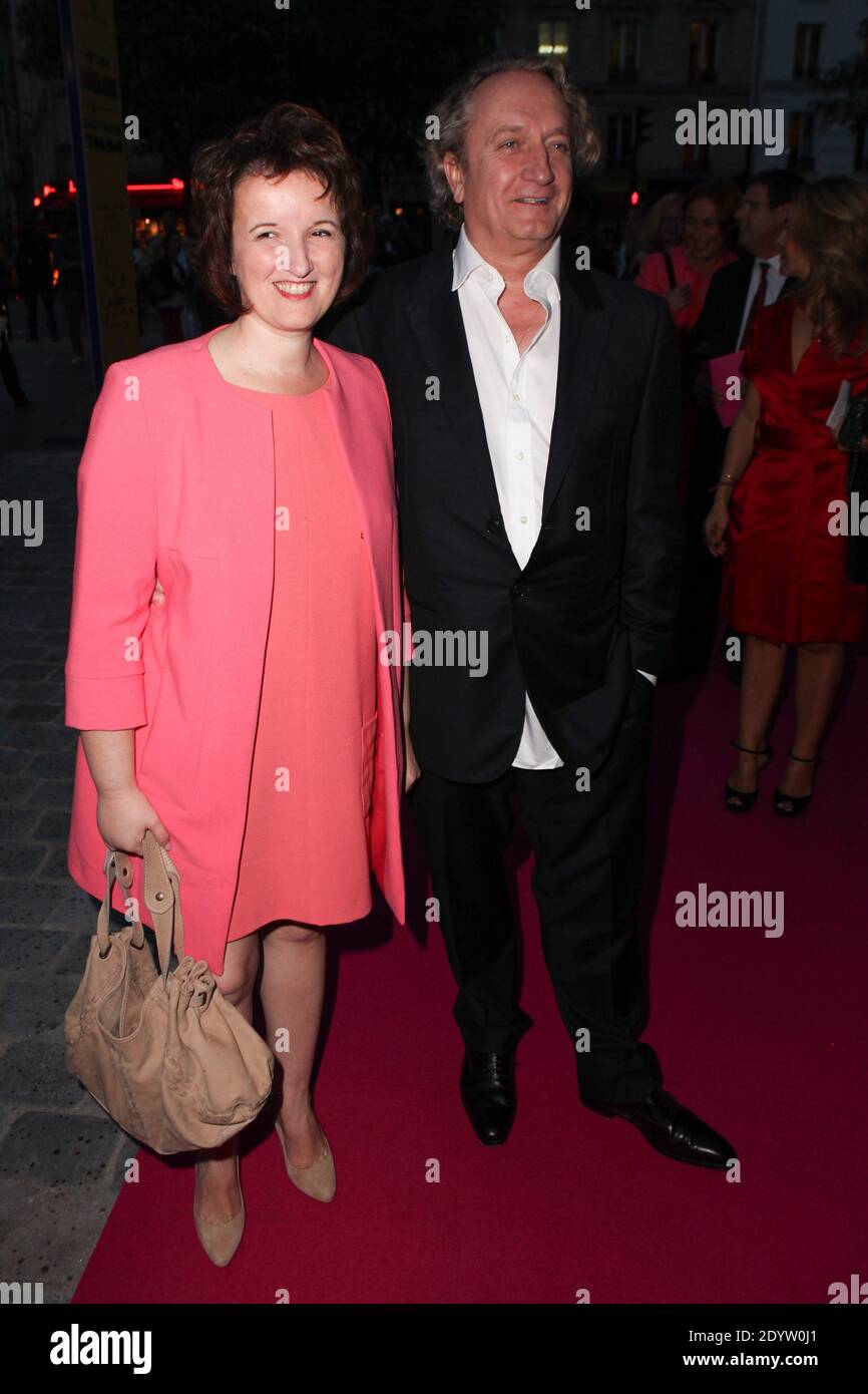 Anne Roumanoff and her husband arriving at the IFRAD charity Gala dinner held at the Cirque d'Hiver in Paris, France on September 25, 2013. Photo by Audrey Poree/ABACAPRESS.COM Stock Photo