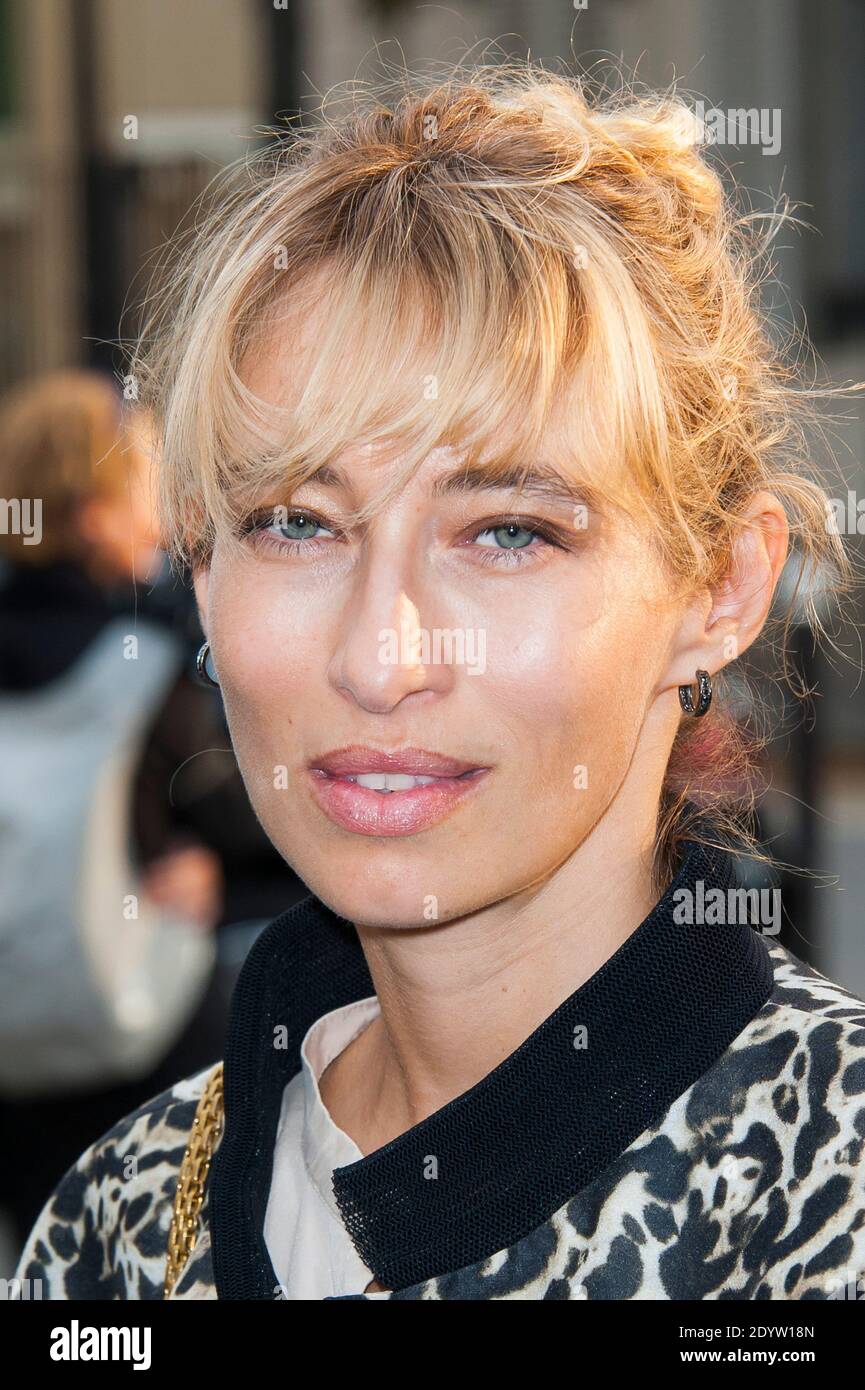 Alexandra Golovanoff arriving for Balenciaga's Spring-Summer 2014 Ready