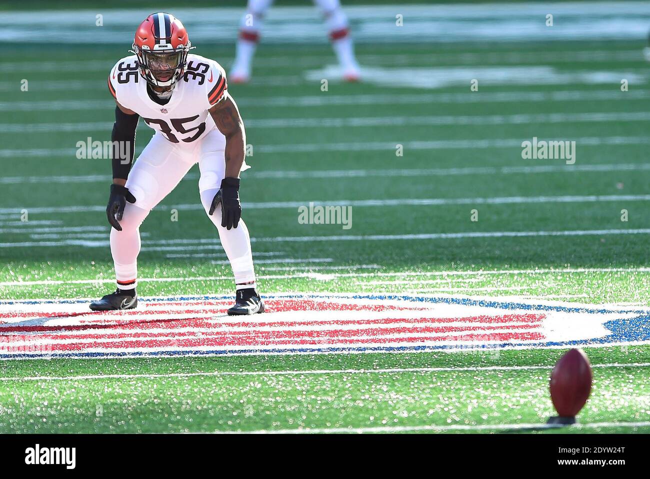 September 16, 2021, Cleveland, Ohio. Emblem of a professional American football  team Cleveland Browns based in Cleveland at the sports stadium Stock Photo  - Alamy