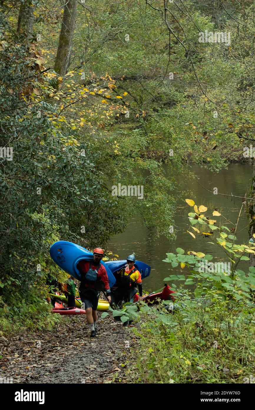 Kayaks at breaks interstate park hires stock photography and images