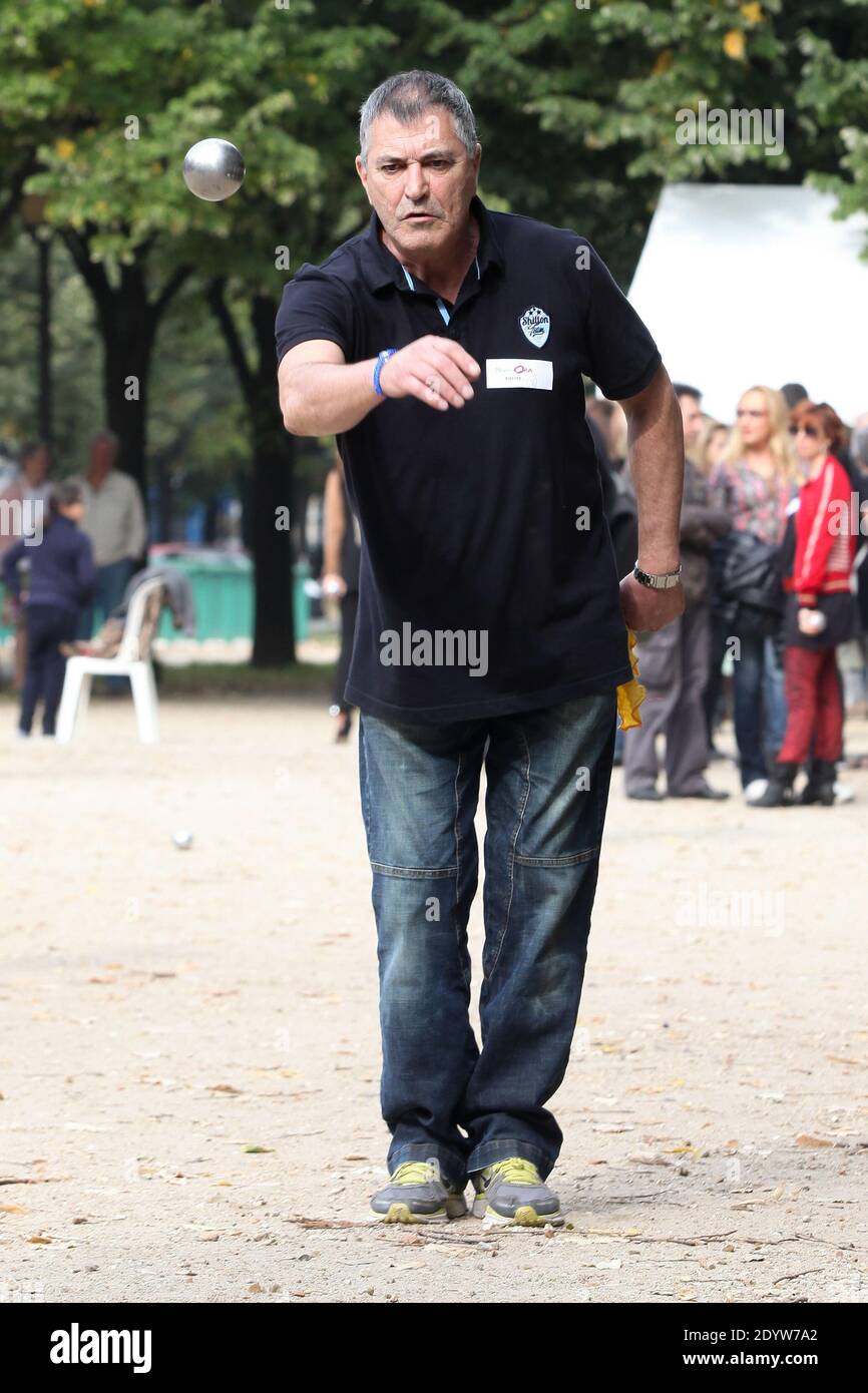 Jean-Marie Bigard attending The Petanque Tournament to benefit the association 'Meghanora' held at Place des Invalides in Paris, France, on September 29, 2013. Photo by Audrey Poree/ABACAPRESS.COM Stock Photo