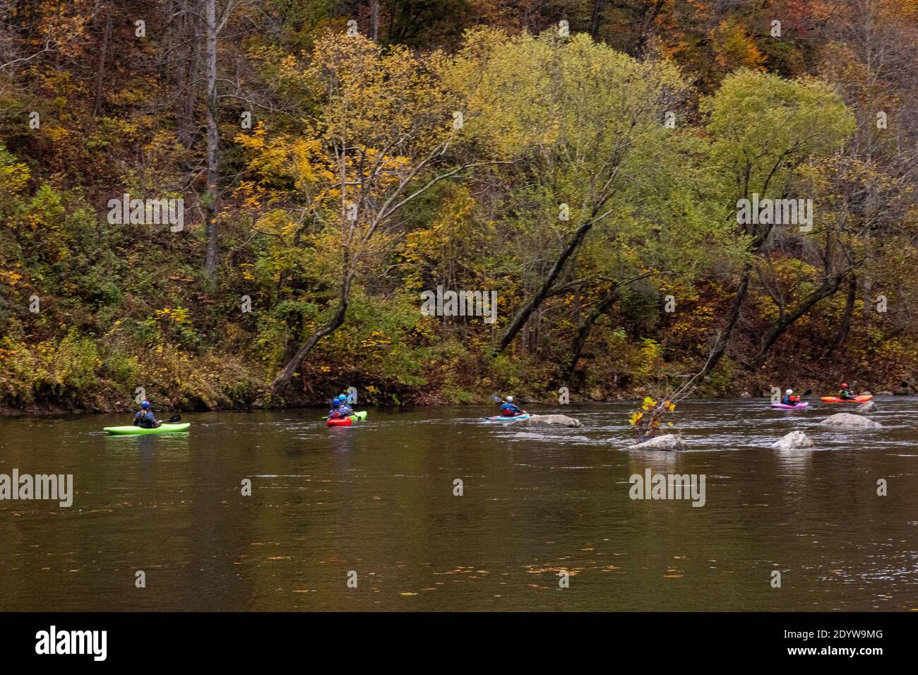 Kayaks at Breaks Interstate Park in Southwest Virginia Stock Photo Alamy