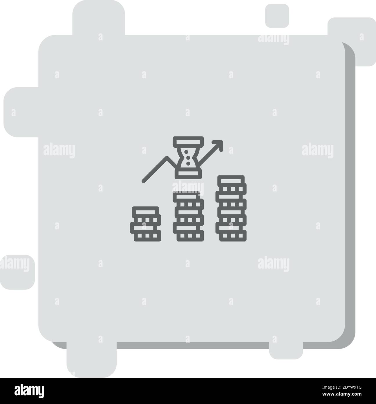 money growth vector icon modern simple vector illustration Stock Vector ...