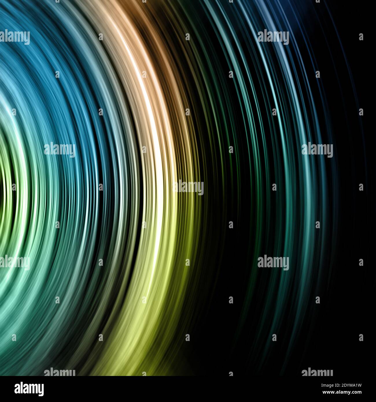 Colorful rings in radial blur abstract background. Fast circular motion ...
