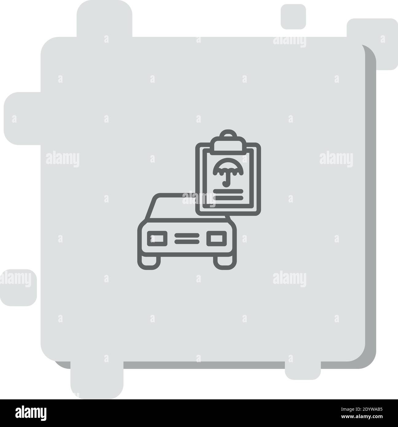 car insurance vector icon modern simple vector illustration Stock ...