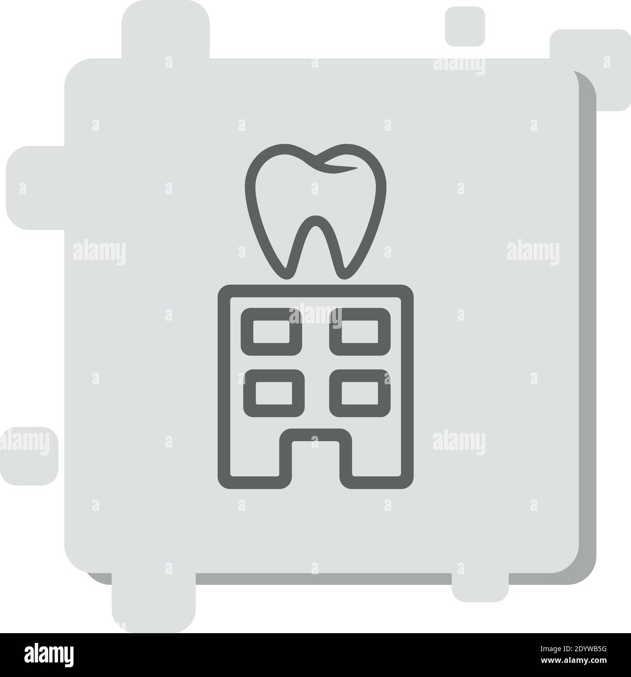 dental clinic vector icon modern simple vector illustration Stock ...
