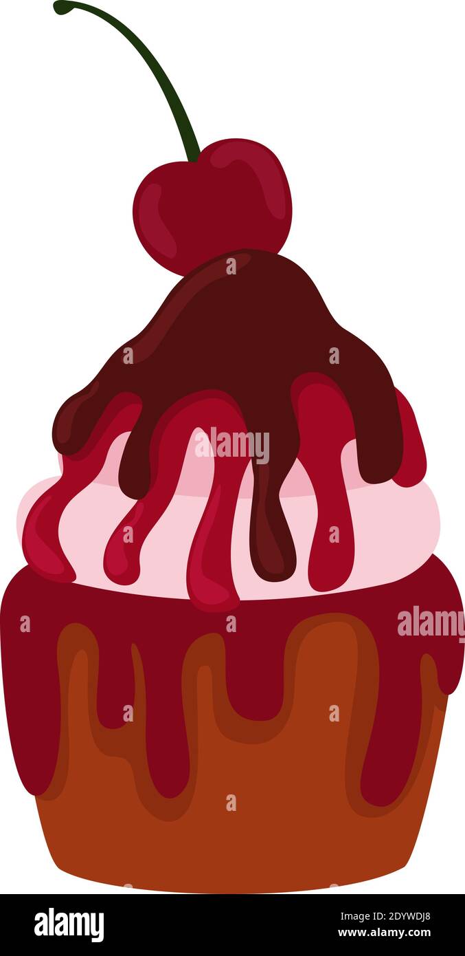 Red velvet cake Stock Vector Images Alamy