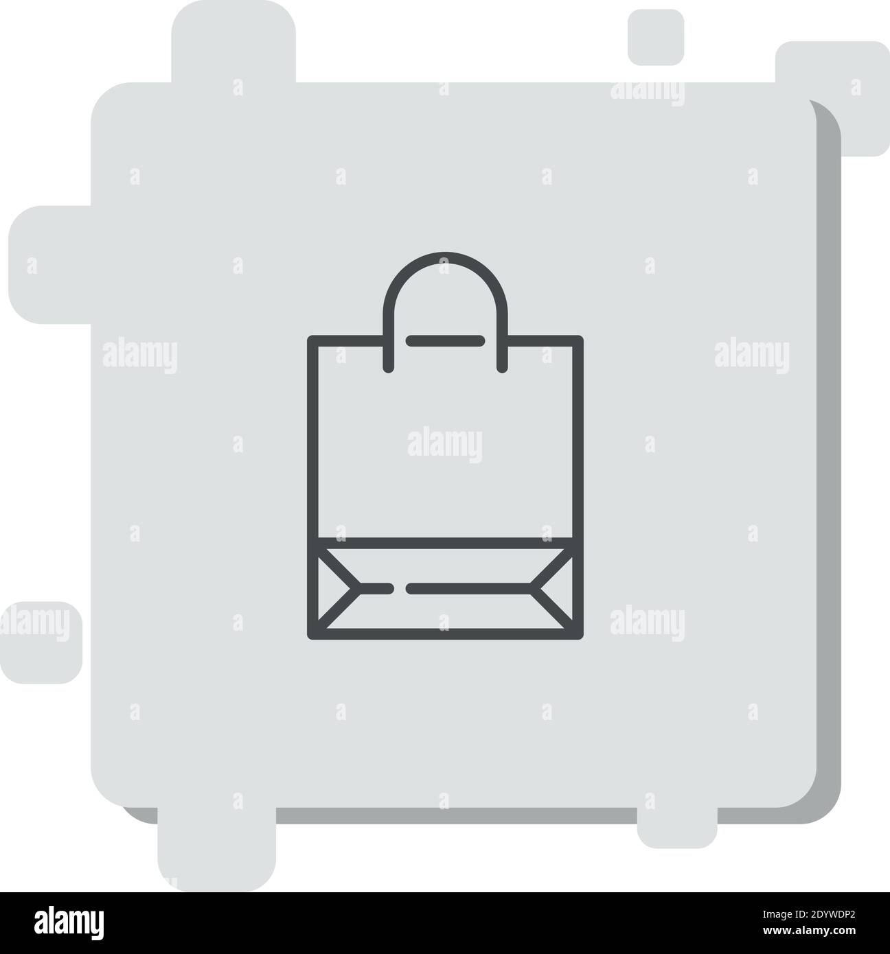 shopping bag vector icon modern simple vector illustration Stock Vector ...