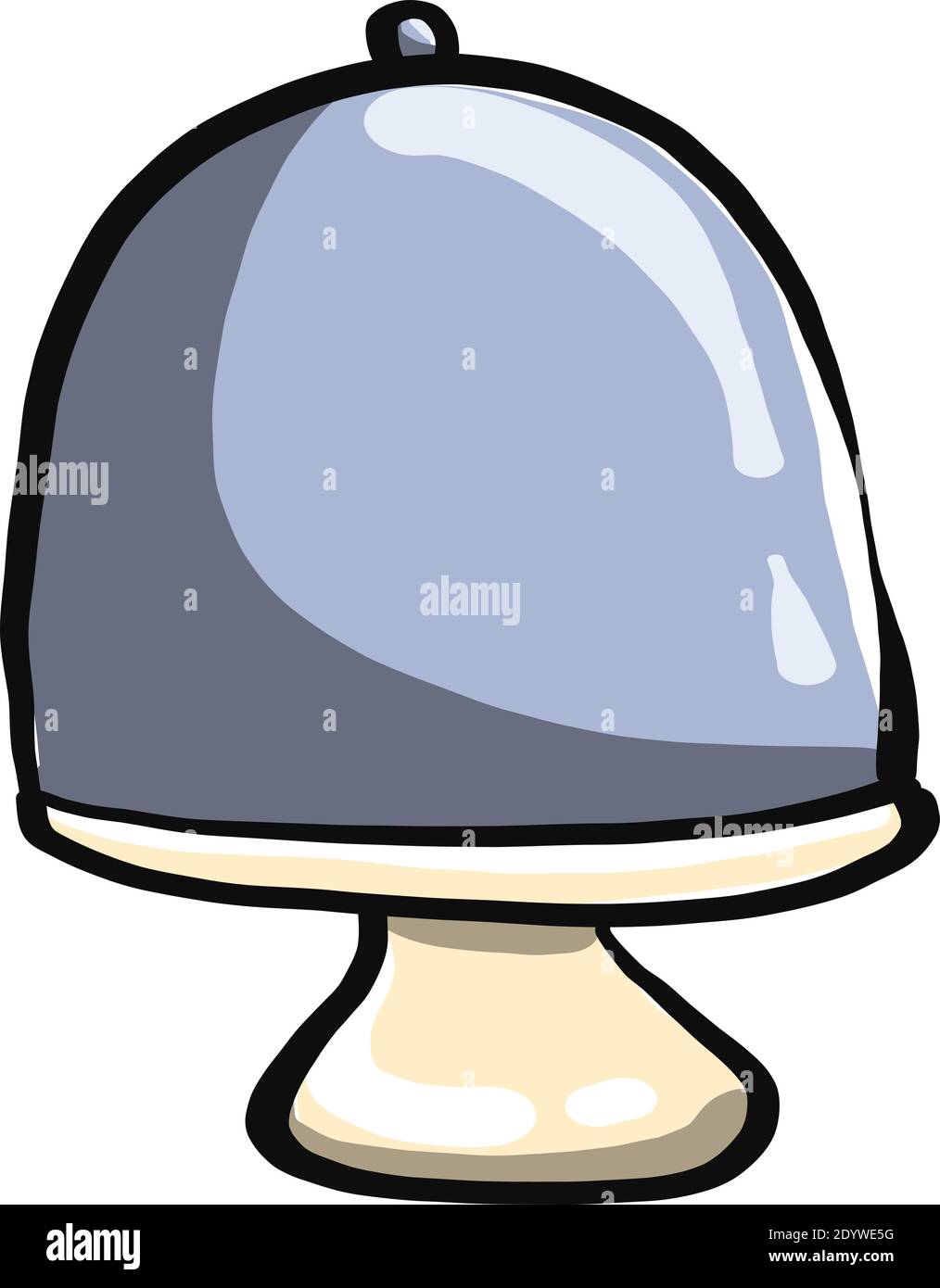 Cake stand, illustration, vector on a white background. Stock Vector