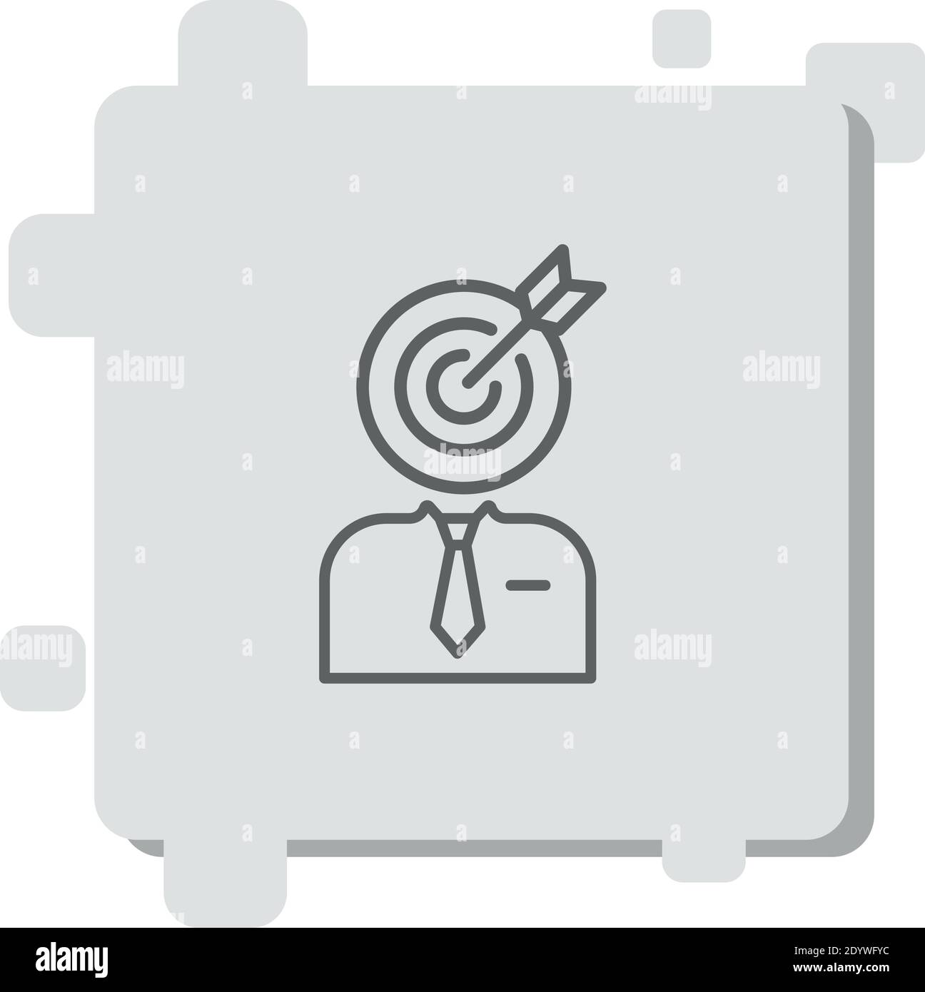 target vector icon modern simple vector illustration Stock Vector Image ...