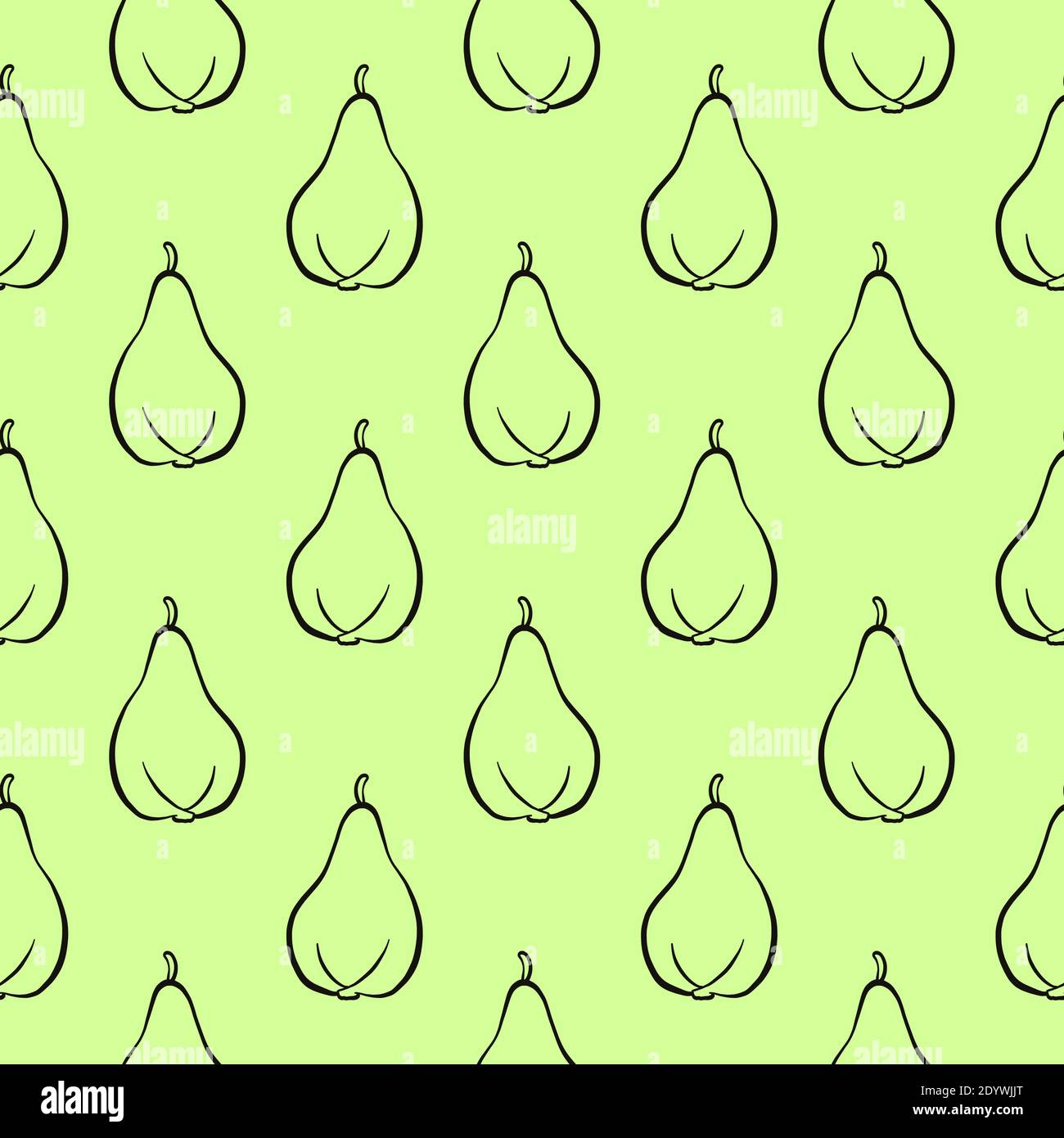 Green pears,seamless pattern on green background Stock Vector Image ...