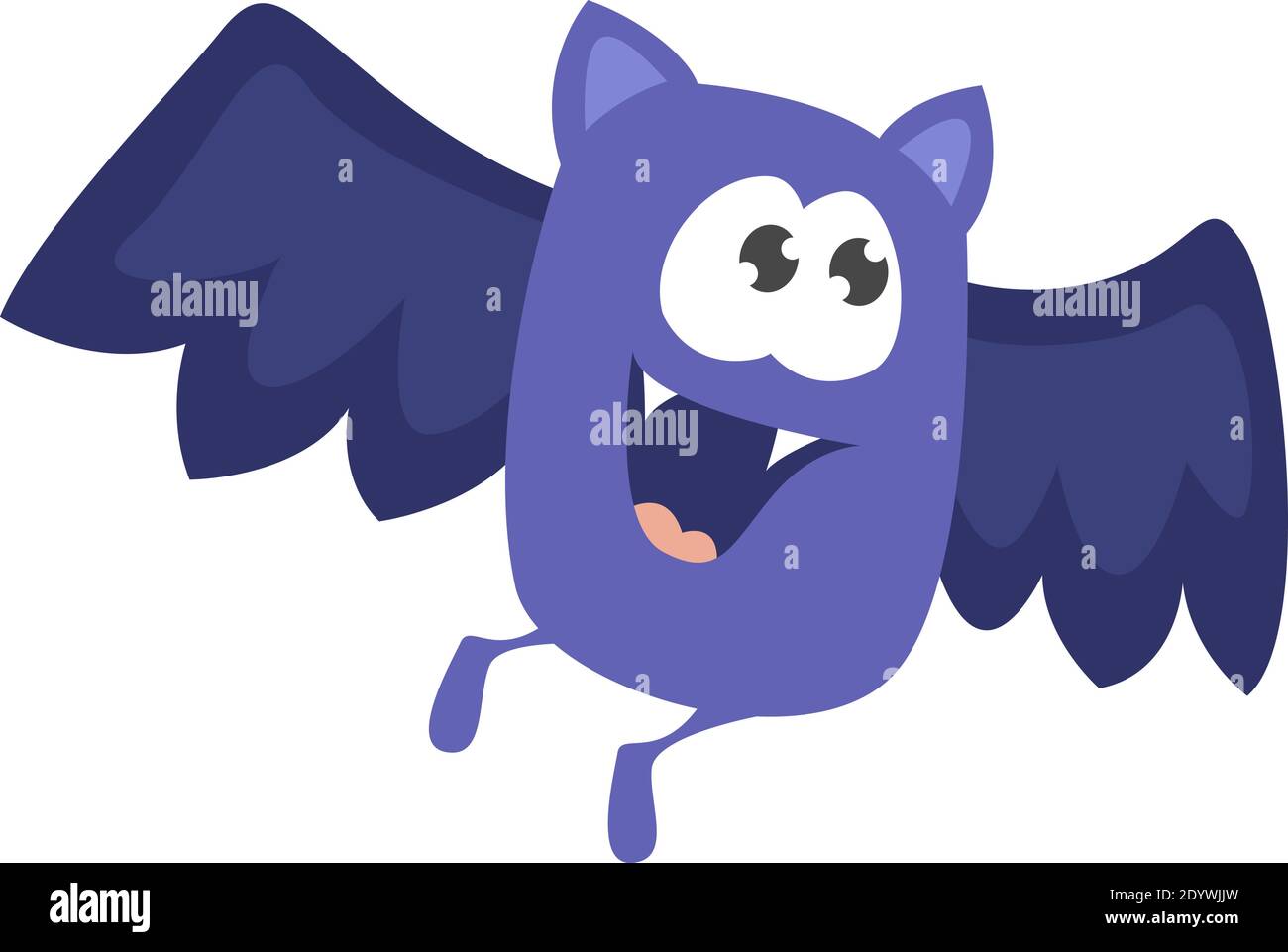 Little blue vampire, illustration, vector on a white background. Stock Vector
