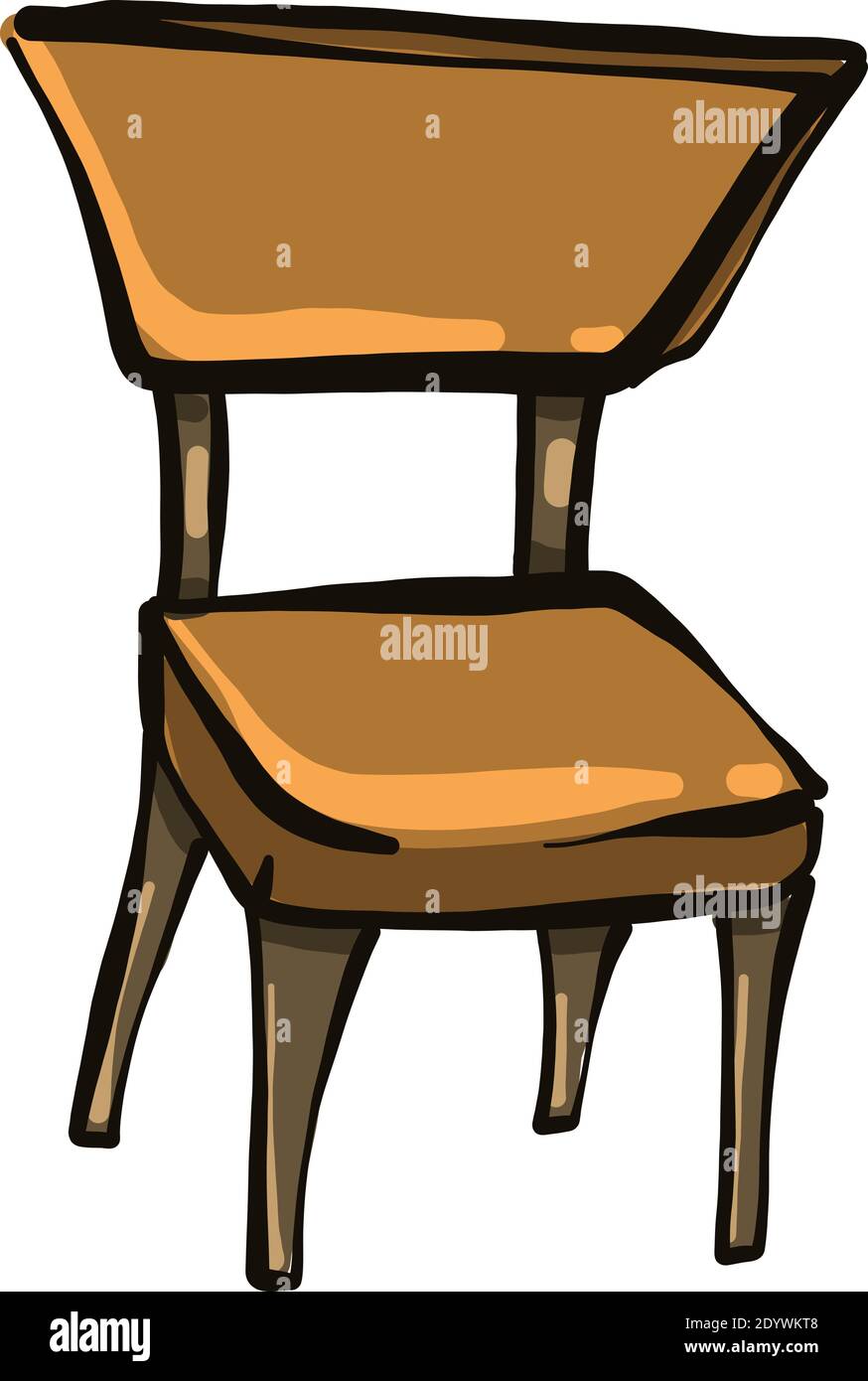Horizontal object such as a chair Stock Vector Images - Alamy
