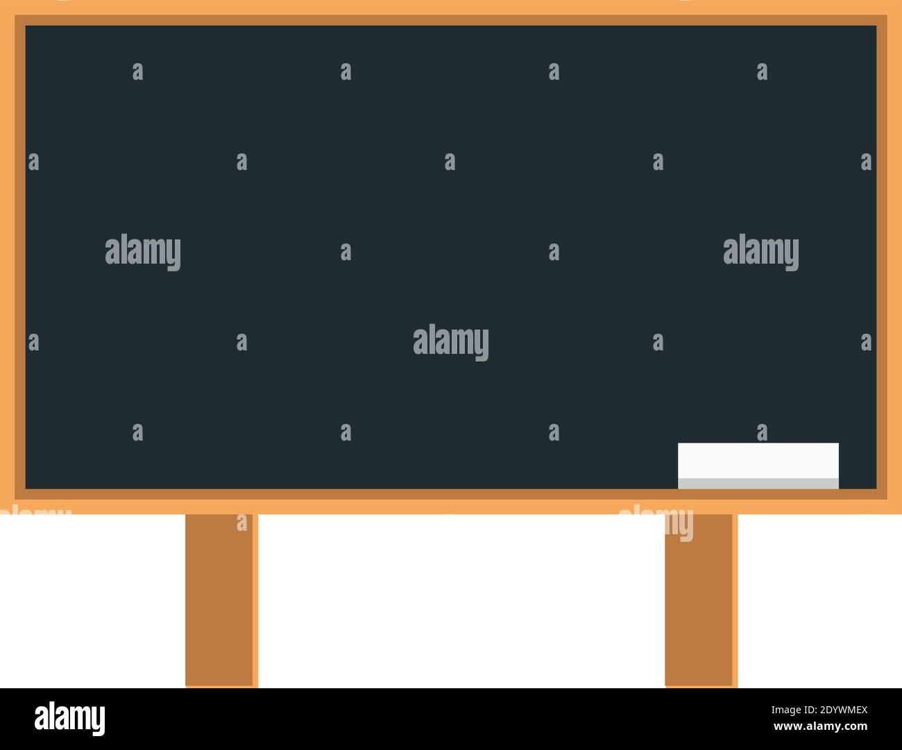 Big blackboard, illustration, vector on a white background Stock Vector