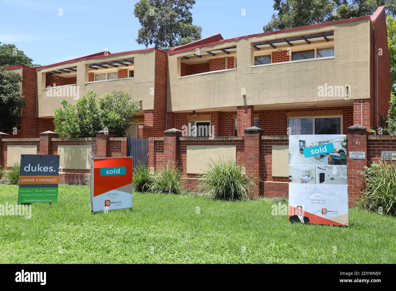 Sold houses on the Great Western Highway, Emu Plains, NSW 2750 Stock