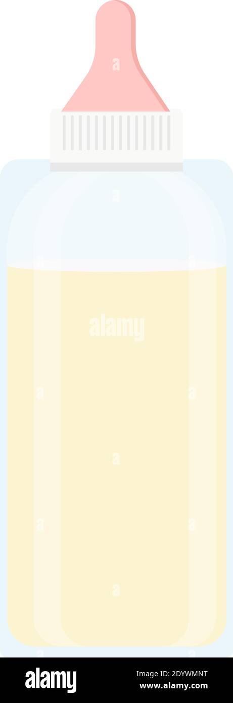 Baby bottle, illustration, vector on a white background Stock Vector ...