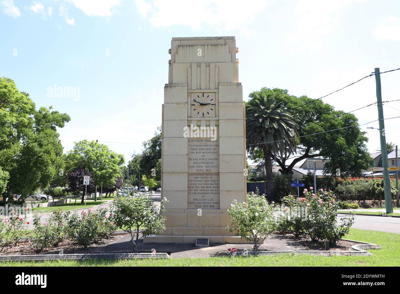 Explorers Memorial in Penrith to commemorate the first crossing of the