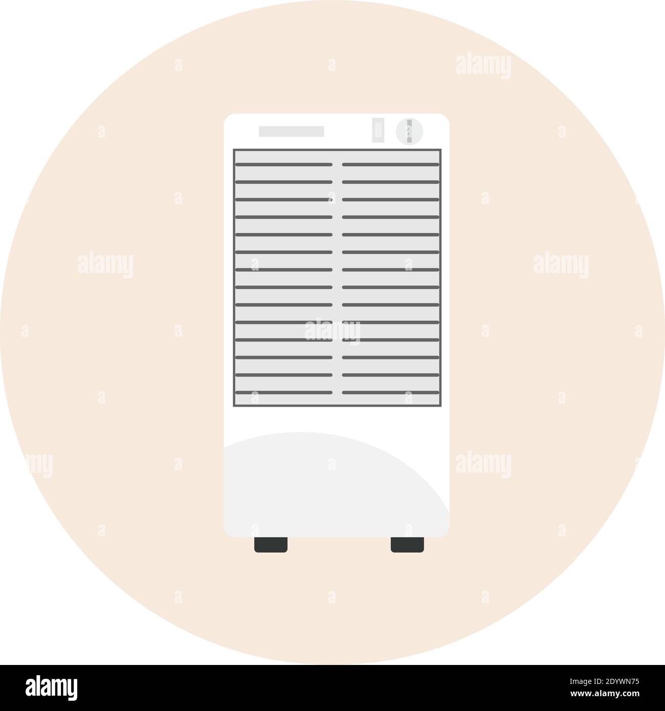 White cooler, illustration, vector on a white background Stock Vector