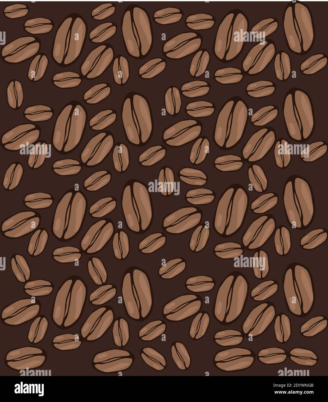 Coffee beans, illustration, vector on a white background Stock Vector ...