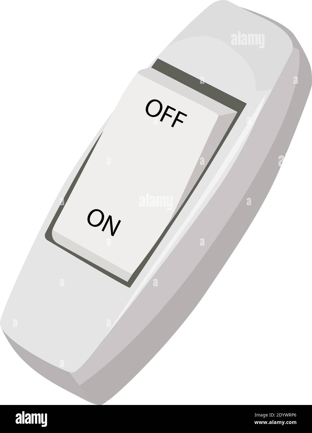 Lamp switch, illustration, vector on a white background. Stock Vector