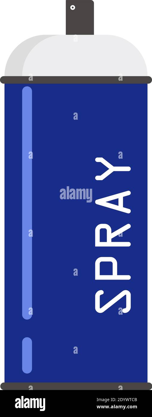 Can spray, illustration, vector on a white background. Stock Vector
