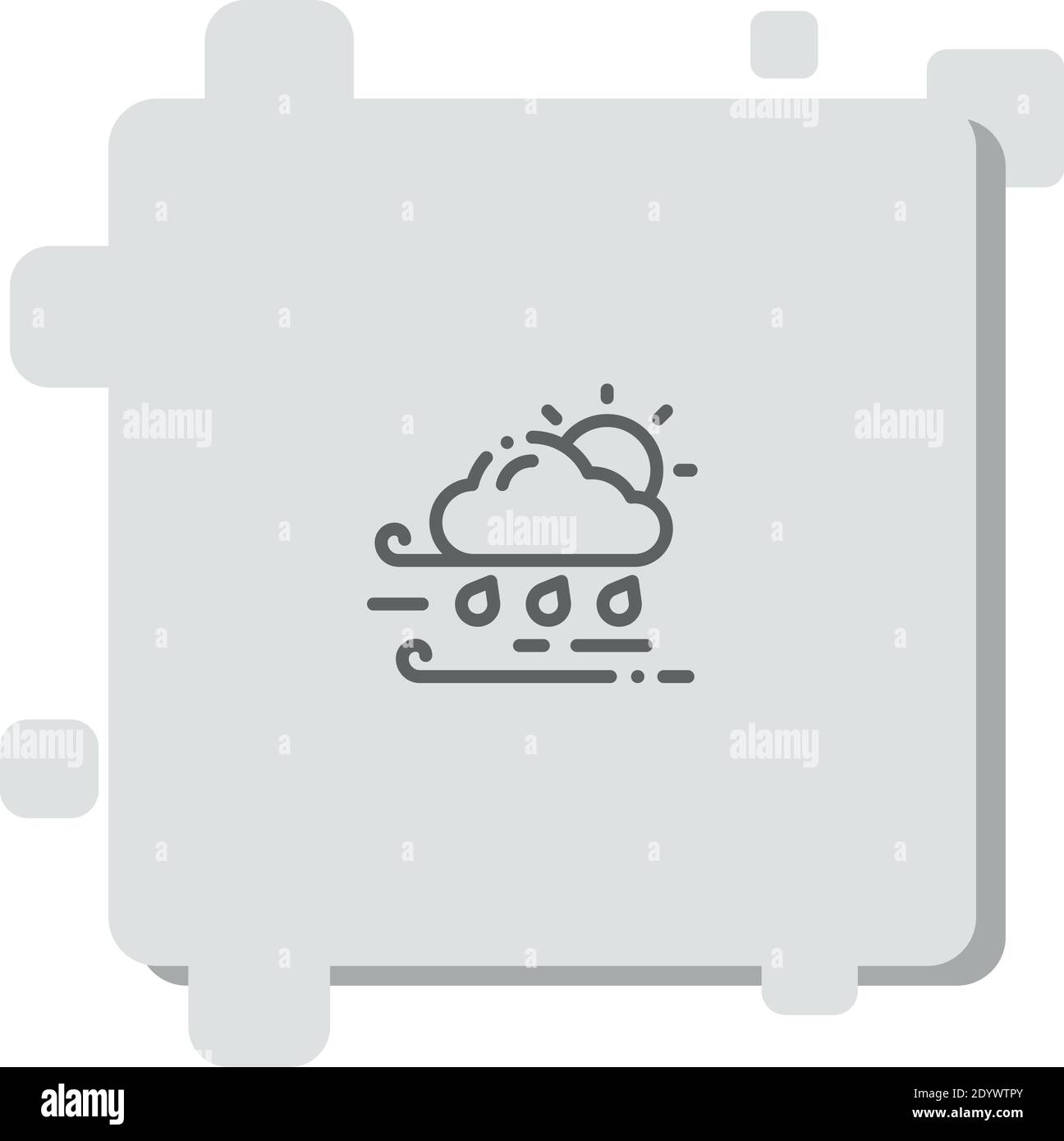 storm vector icon modern simple vector illustration Stock Vector Image ...