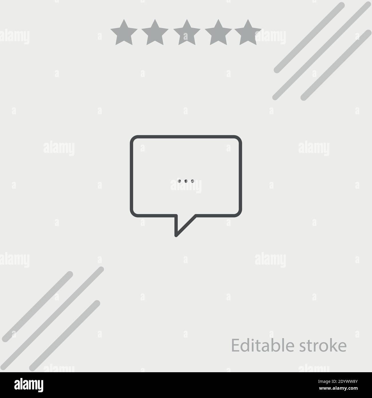 speech bubble vector icon modern simple vector illustration Stock ...
