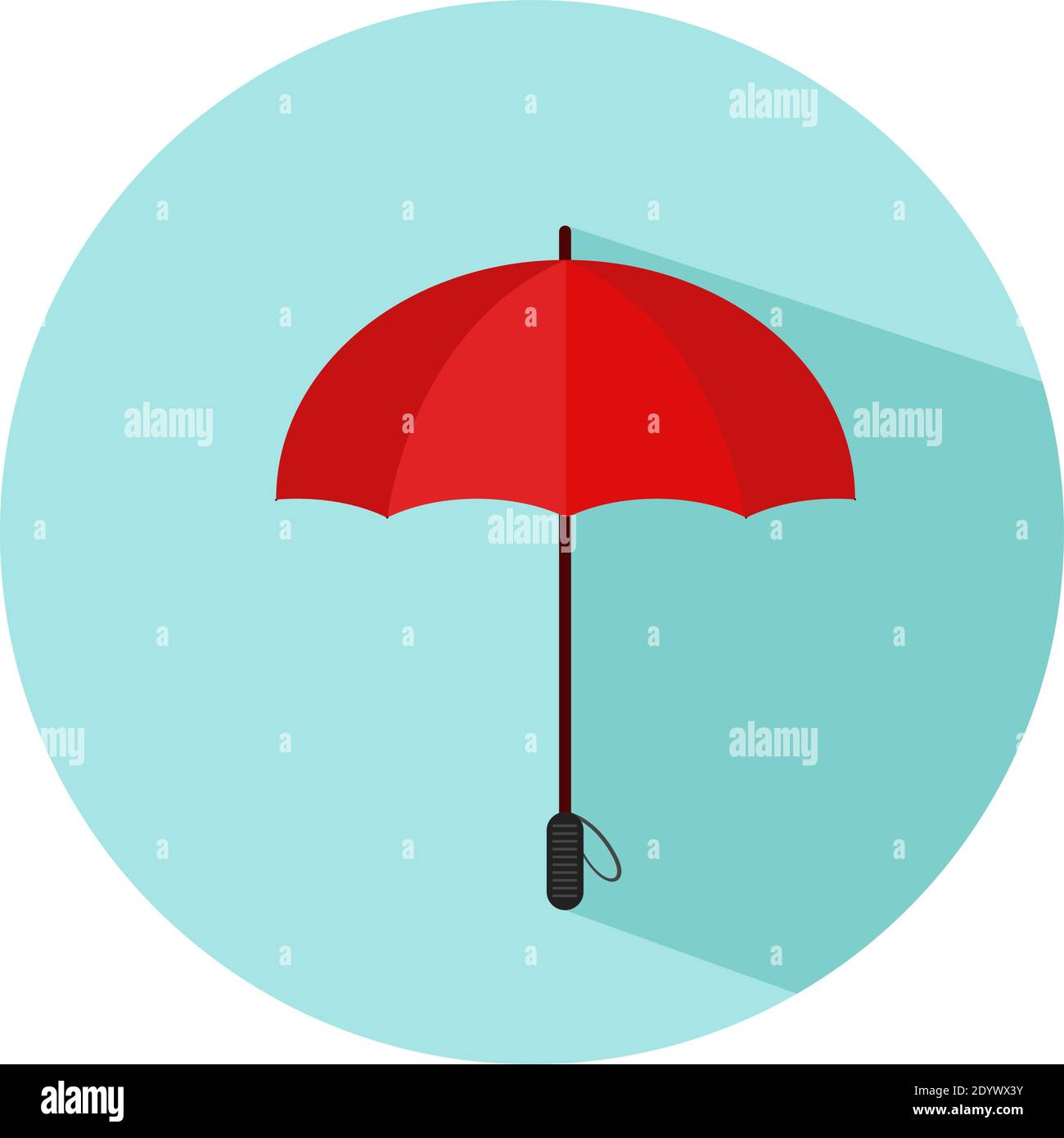 Red umbrella, illustration, vector on a white background Stock Vector Image & Art Alamy