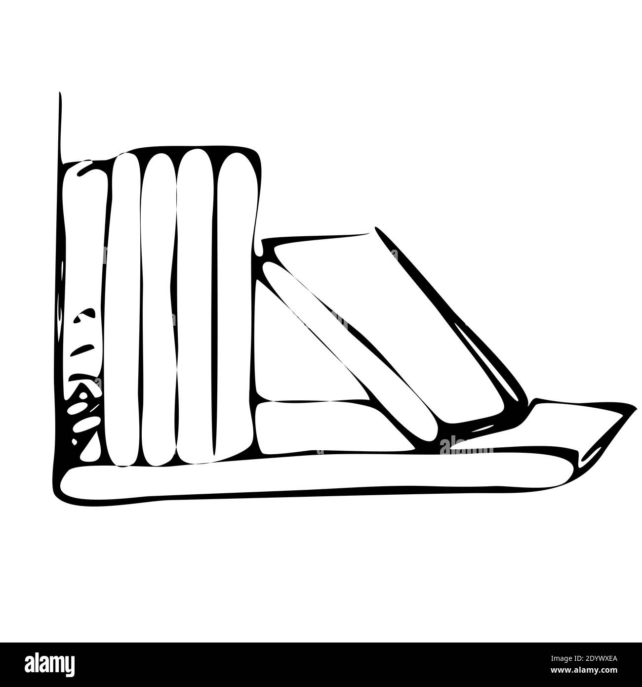 Bookshelf Books Style Doodle Vector Black And White Illustration Stock Vector Image Art Alamy Bookshelf Books Style Doodle Vector Black And White Illustration Stock Vector Image Art Alamy
