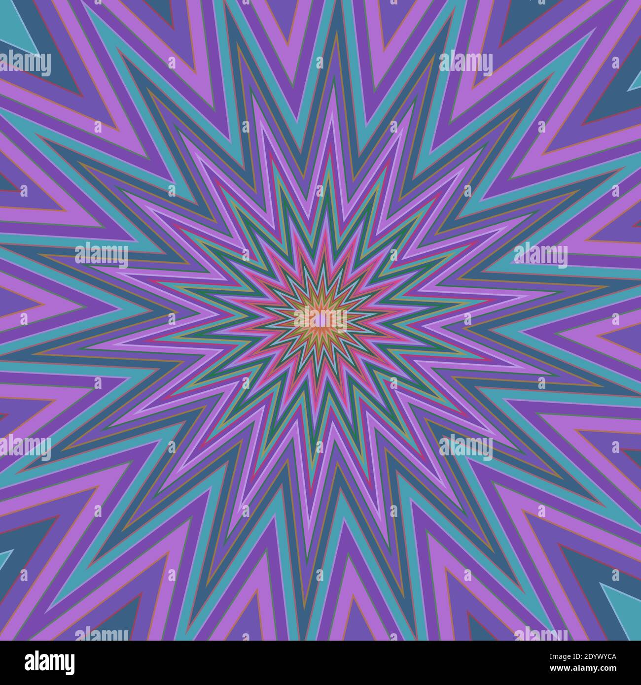 An abstract psychedelic burst background image. Stock Vector