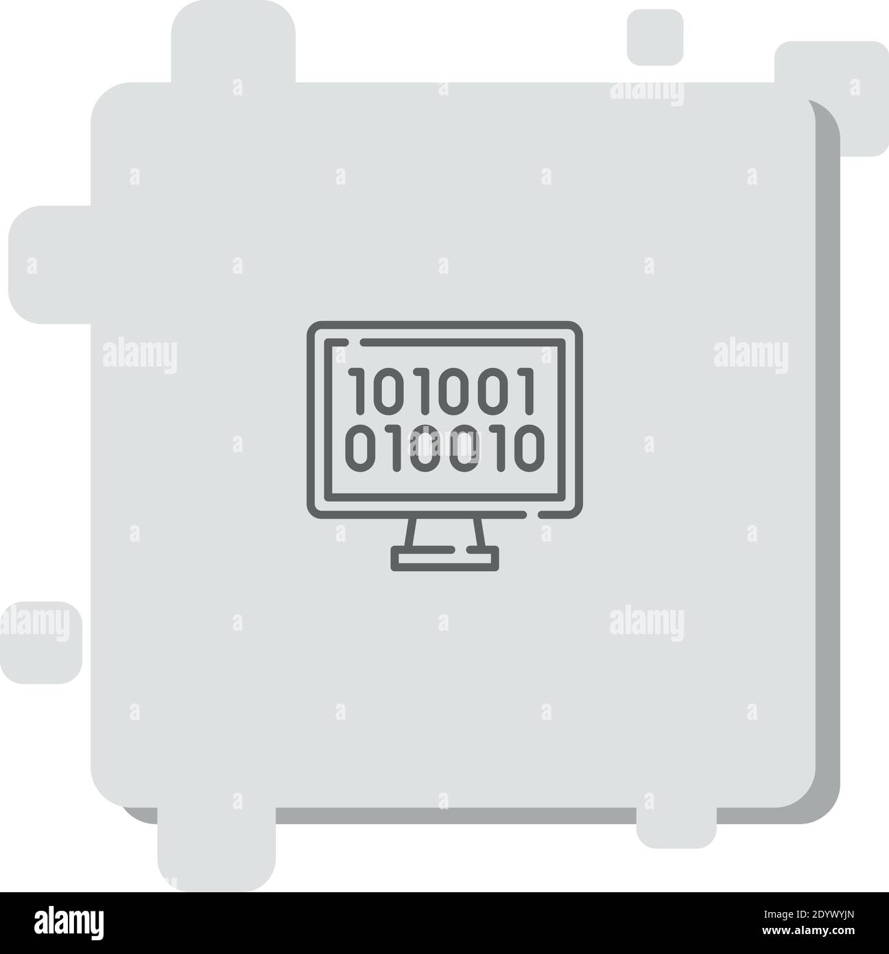 binary code vector icon modern simple vector illustration Stock Vector ...