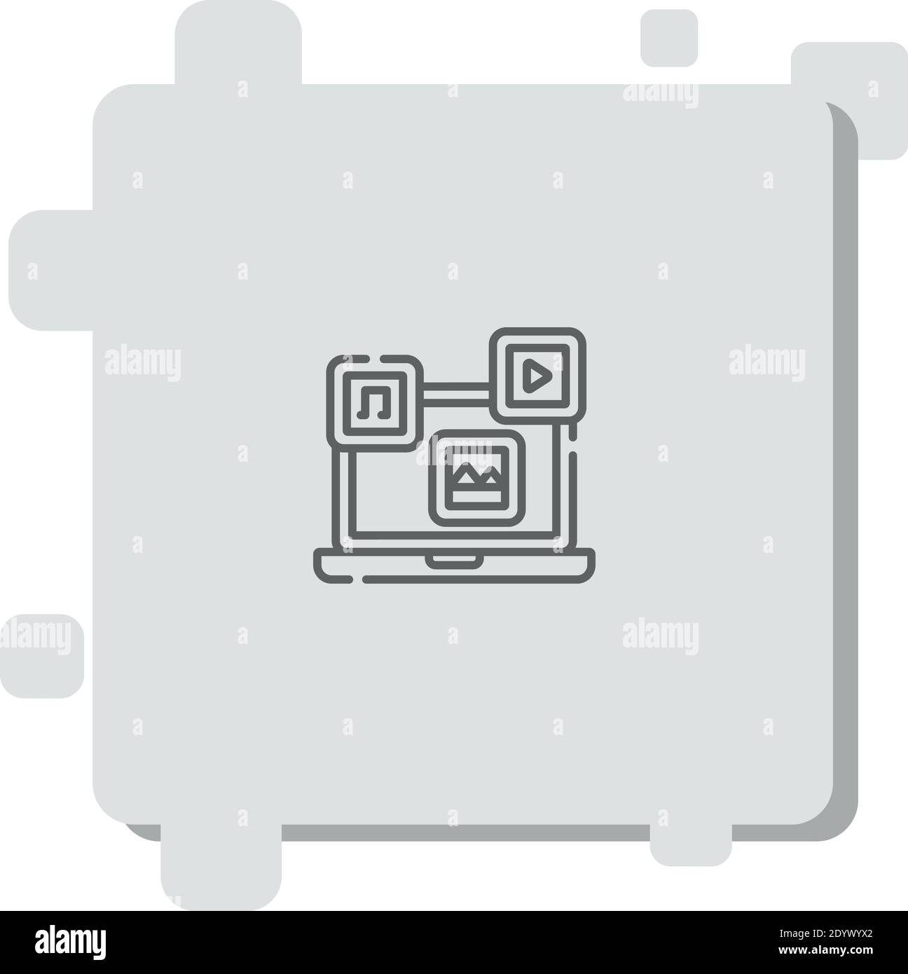 unstructured data vector icon modern simple vector illustration Stock ...