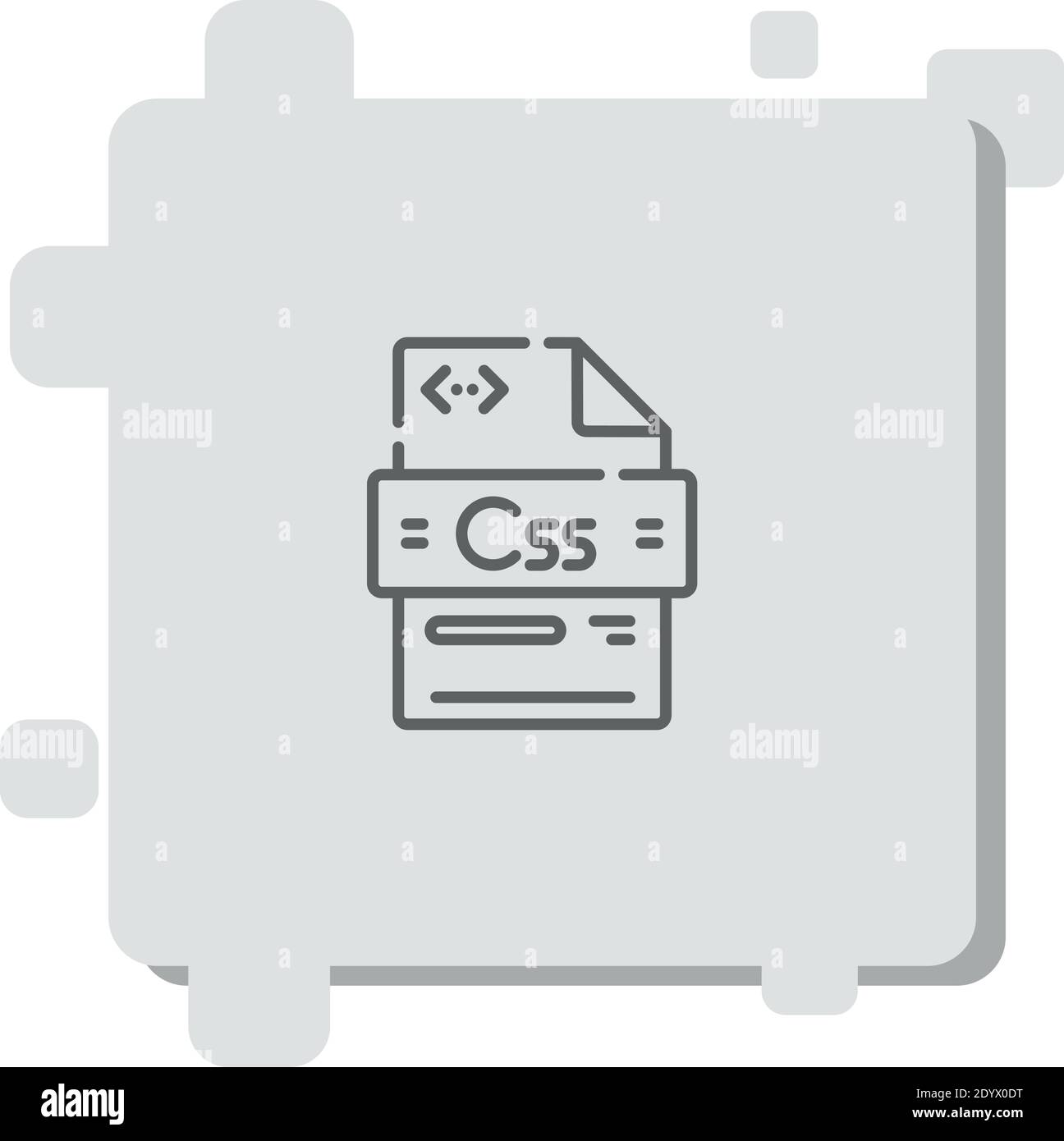css vector icon modern simple vector illustration Stock Vector Image ...