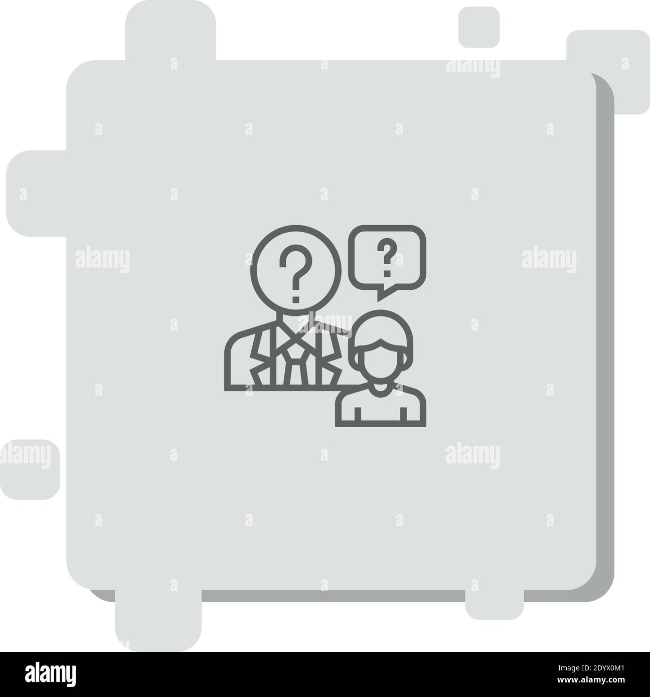 interview vector icon modern simple vector illustration Stock Vector ...
