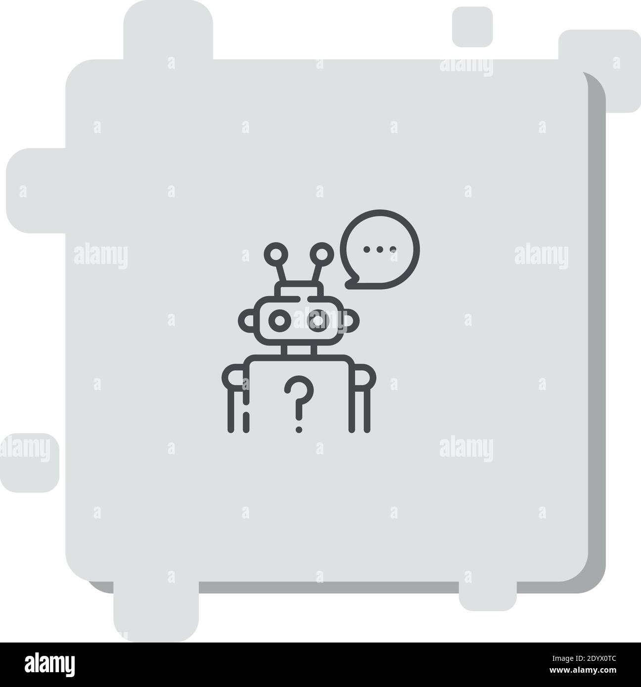 robot vector icon modern simple vector illustration Stock Vector