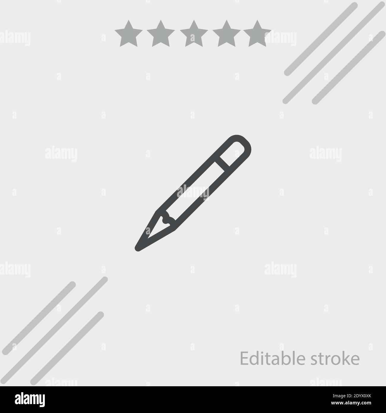 pencil vector icon modern simple vector illustration Stock Vector Image ...