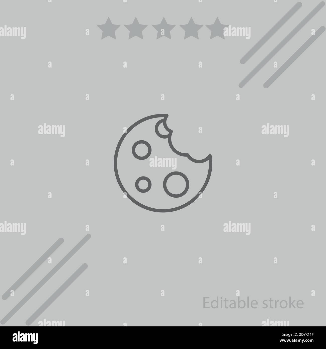 cookie vector icon modern simple vector illustration Stock Vector Image ...