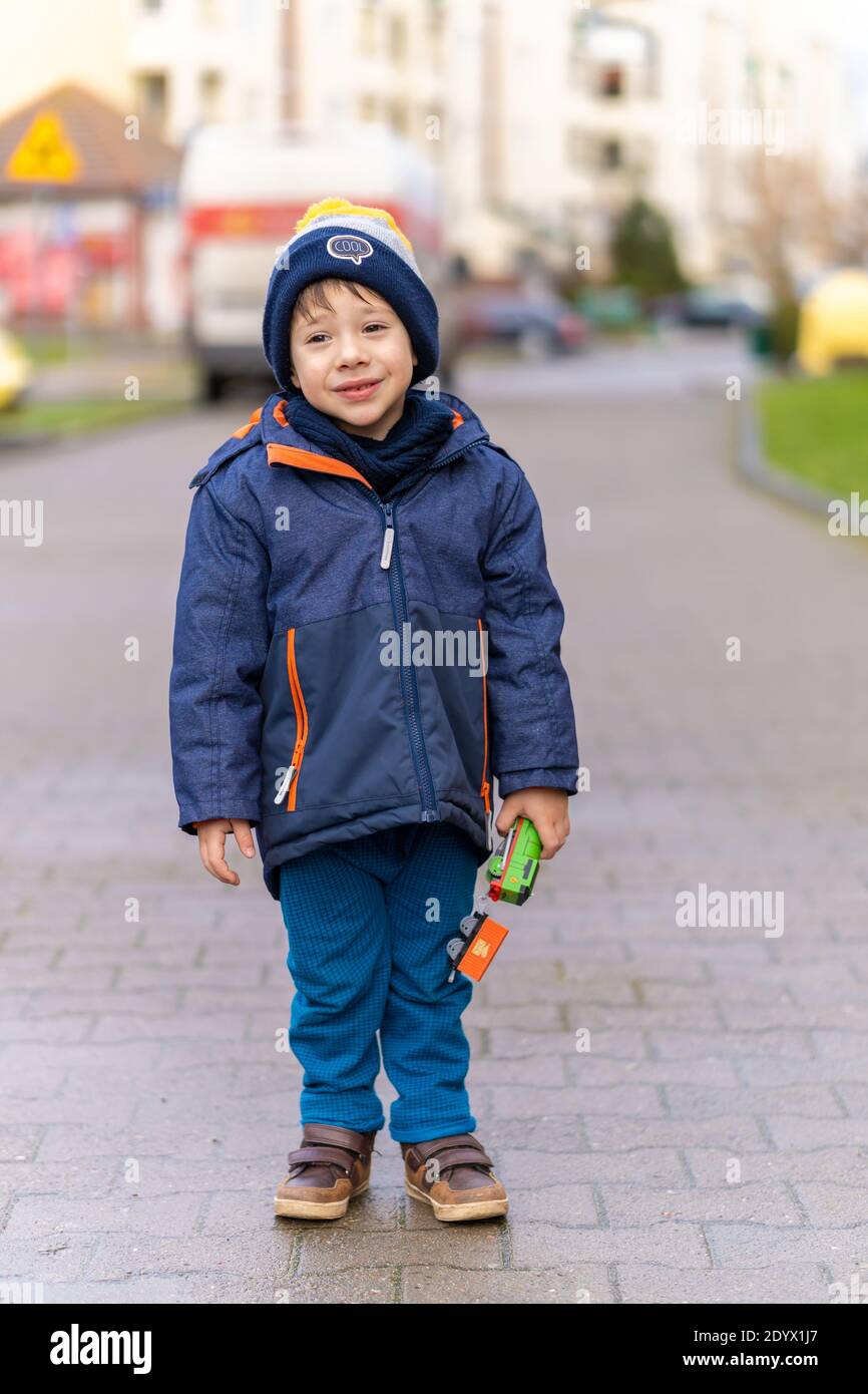 POZNAN, POLAND - May 03, 2021: Playtive police officer toy figurine by a  wooden train track Stock Photo - Alamy