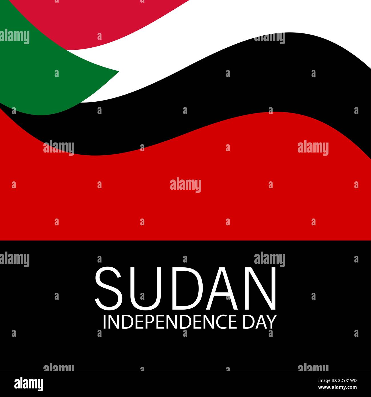 Vector illustration of a Background for Sudan Independence Day Stock ...