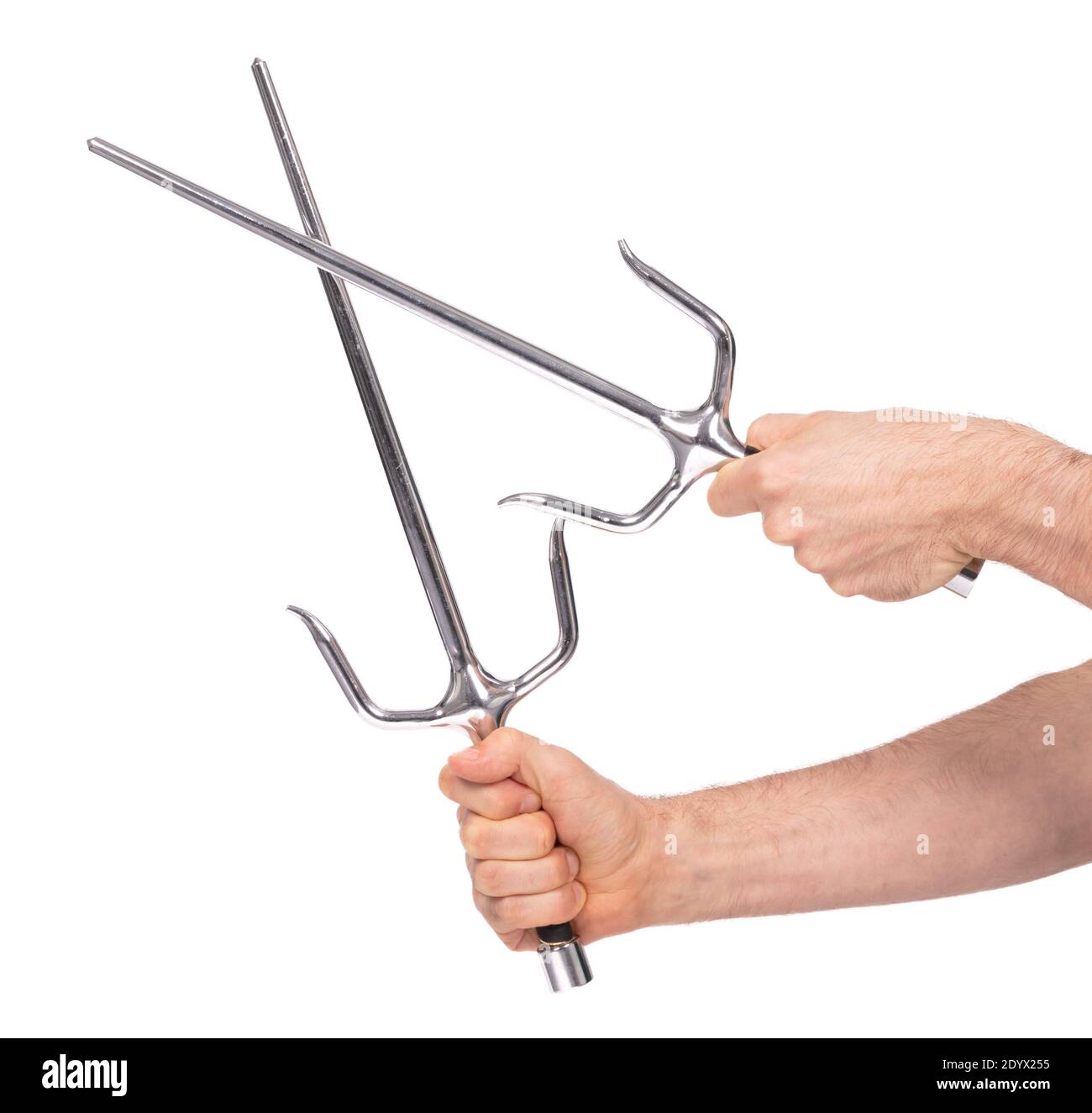 Japanese weapon sai, isolated on white background Stock Photo Alamy