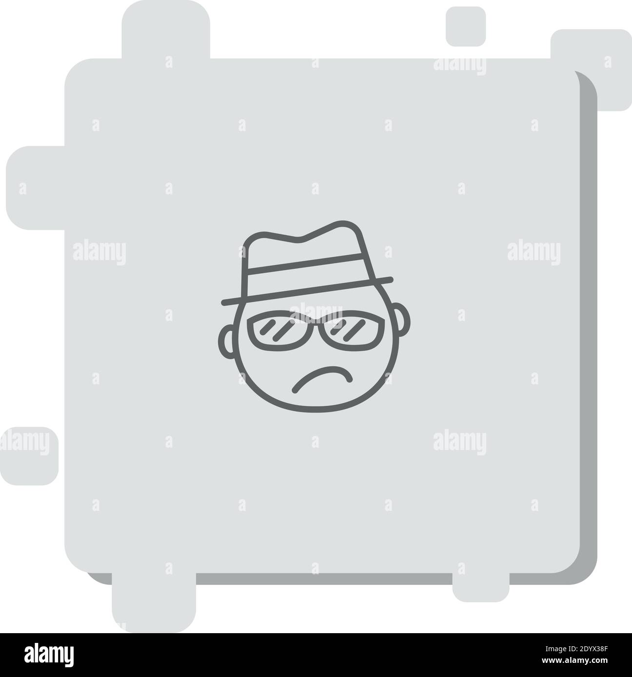 detective vector icon modern simple vector illustration Stock Vector