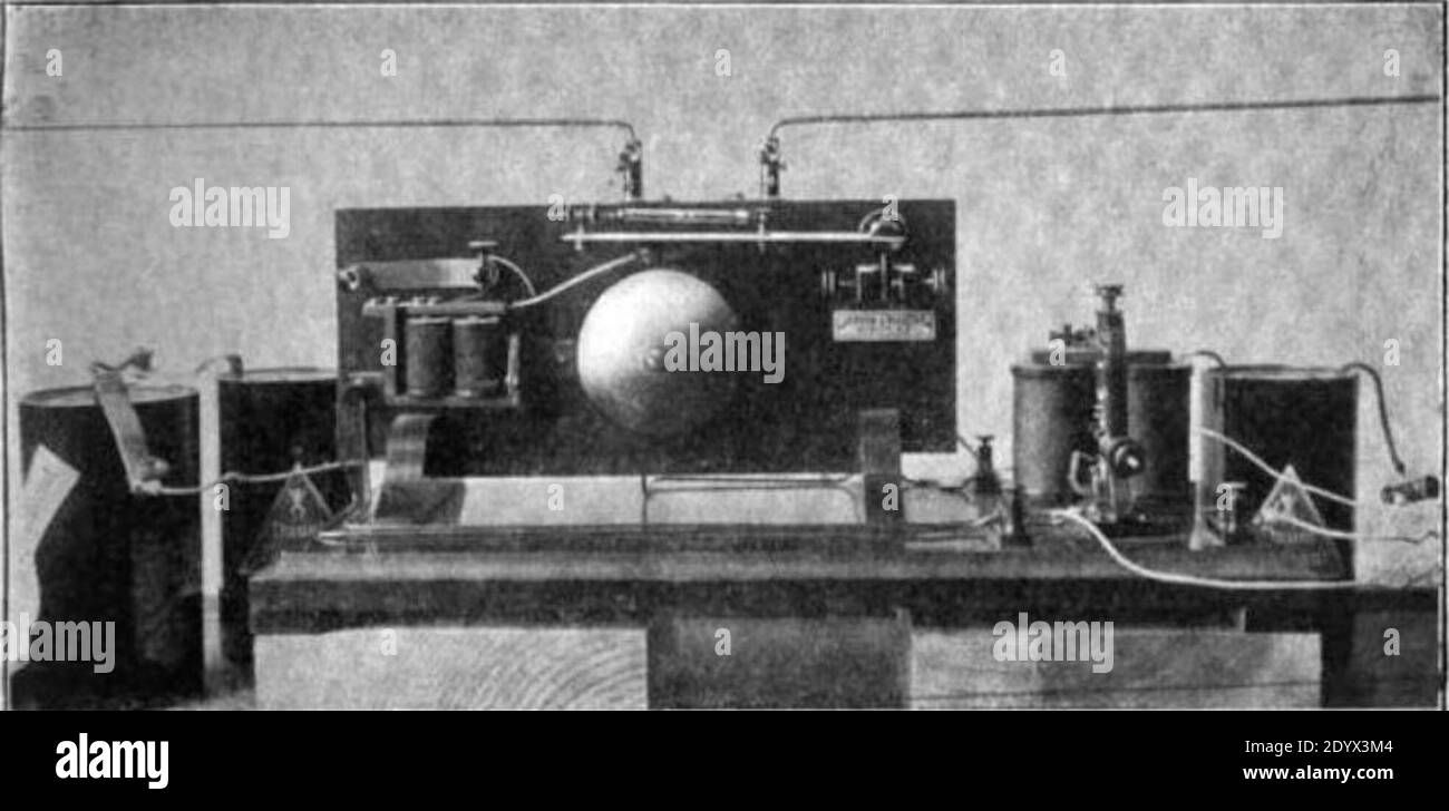One of the first radio receivers, built by Russian physicist Alexander
