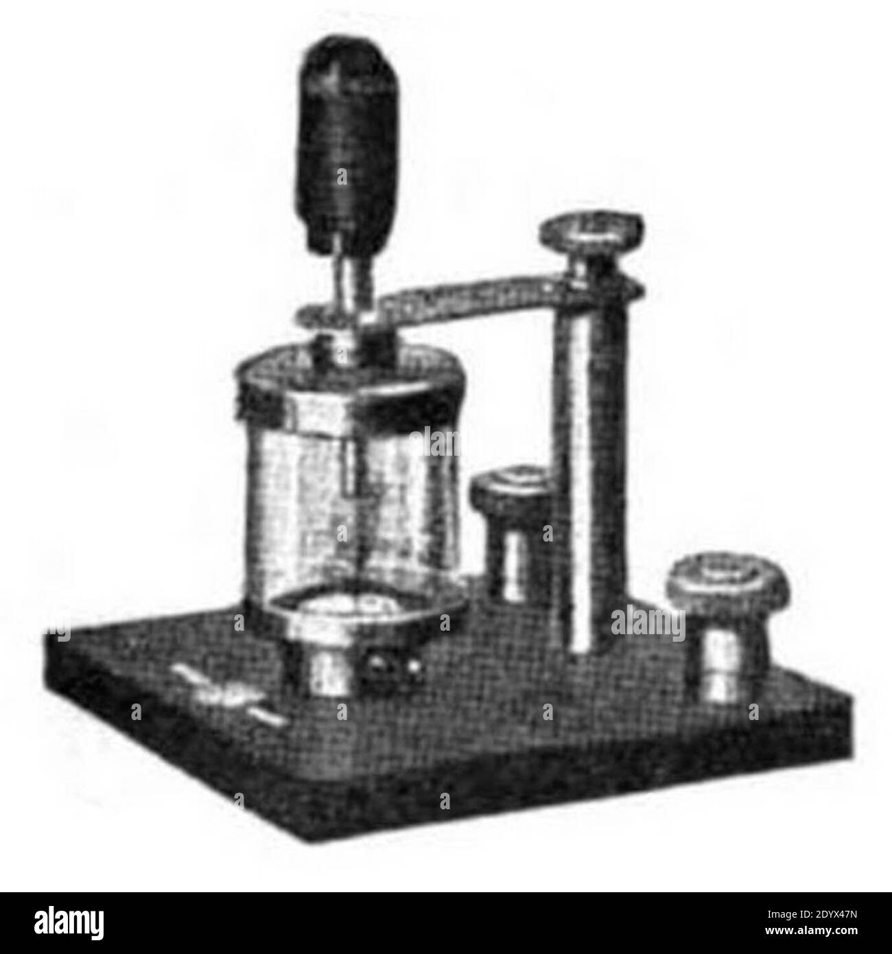 A galena cat whisker detector from around 1922, an antique radio component  used in crystal radio receivers from 1906 to World War 2 Stock Photo - Alamy