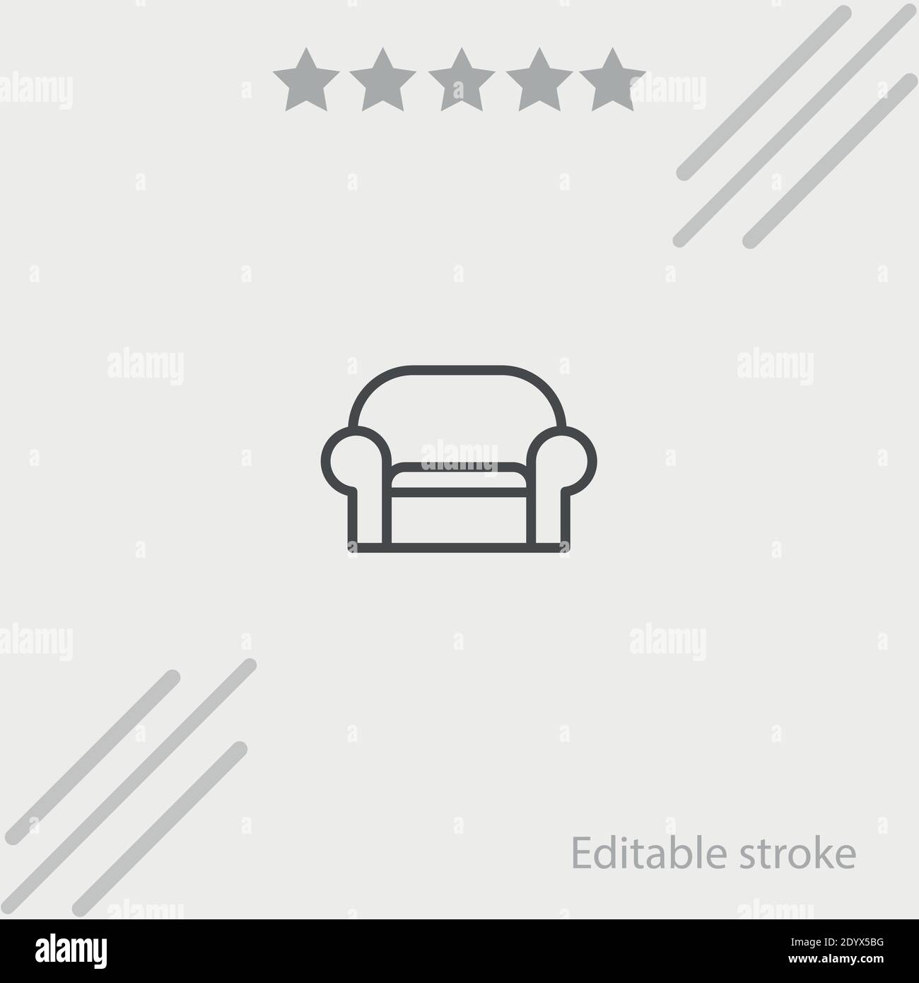 sofa vector icon modern simple vector illustration Stock Vector Image ...