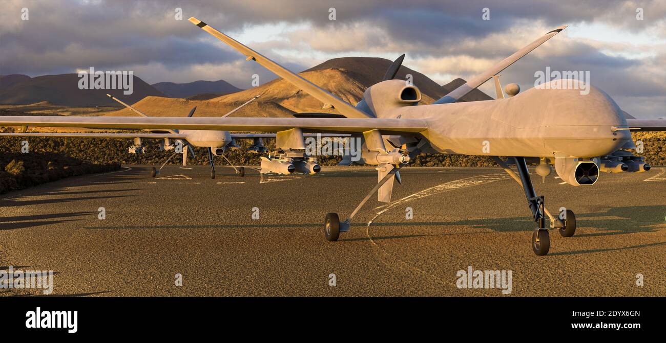 General Atomics MQ-9 Reaper drone Stock Photo