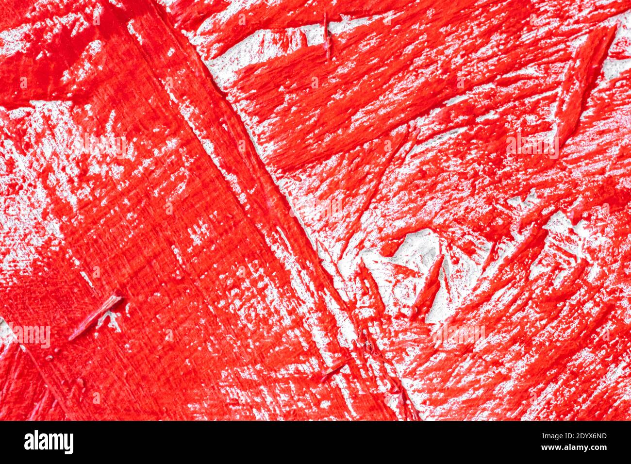 Scarlet painted textured wooden wall Stock Photo