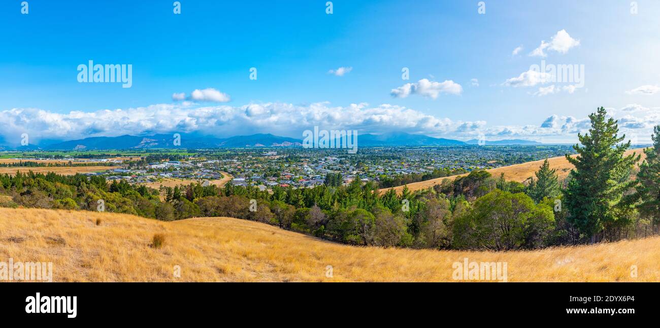 Aerial view of Blenheim in New Zealand Stock Photo Alamy